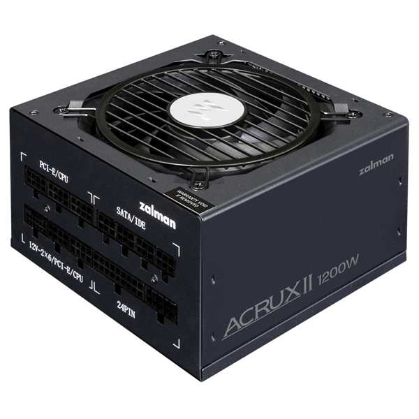 კვების ბლოკი Zalman ZM1200-ARX2 ACRUX II, 1200W, 80Plus Platinum, Power Supply, Black