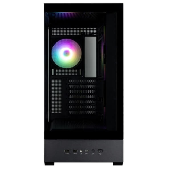 Computer Case Zalman P40DSBLACK, MidT, ATX, mATX, Mini-ITX, 2xUSB 3.0, Type-C, Black