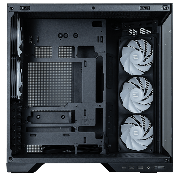 Computer Case Zalman D50BLACK, MidT, ATX, mATX, Mini-ITX, 2xUSB 3.0, Type-C, Black