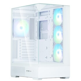 Computer Case Zalman P40PRISMPLUSWHITE, ATX, mATX, Mini-ITX, 2xUSB 3.0, Type-C, White