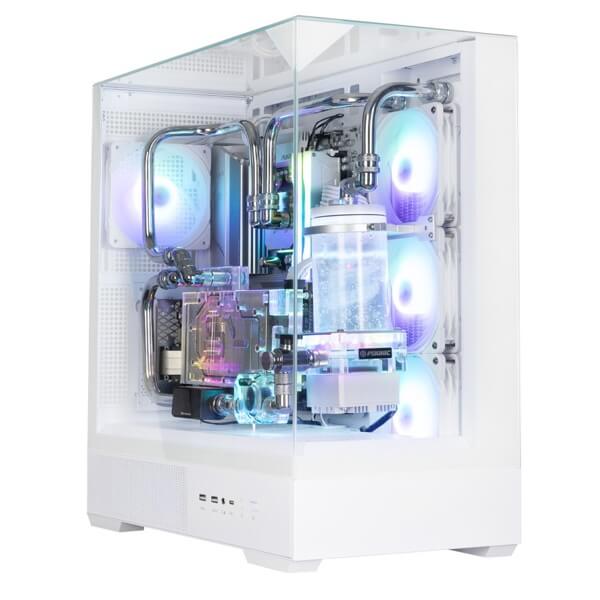 Computer Case Zalman P40PRISMPLUSWHITE, ATX, mATX, Mini-ITX, 2xUSB 3.0, Type-C, White