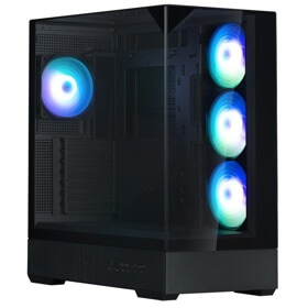 Computer Case Zalman P40PRISMPLUSBLack, ATX, mATX, Mini-ITX, 2xUSB 3.0, Type-C, Black