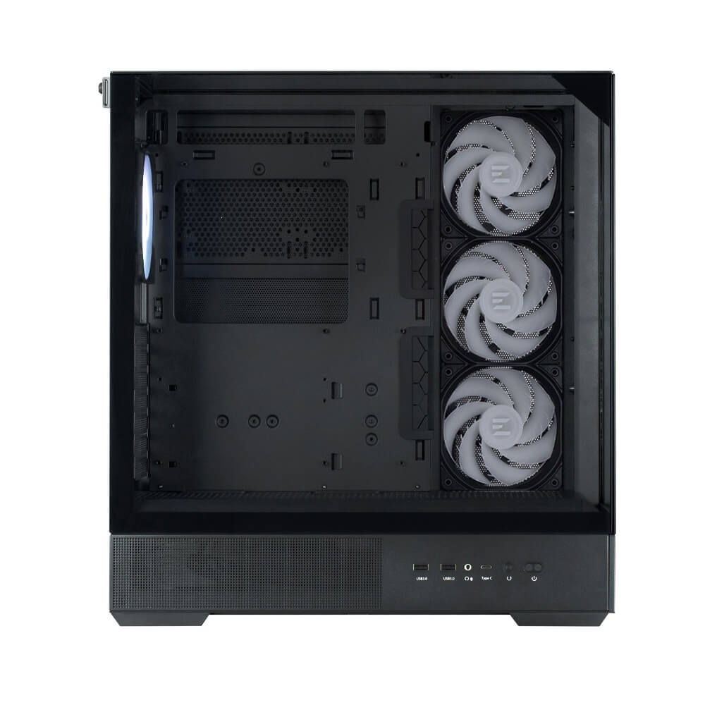 Computer Case Zalman P40PRISMPLUSBLack, ATX, mATX, Mini-ITX, 2xUSB 3.0, Type-C, Black