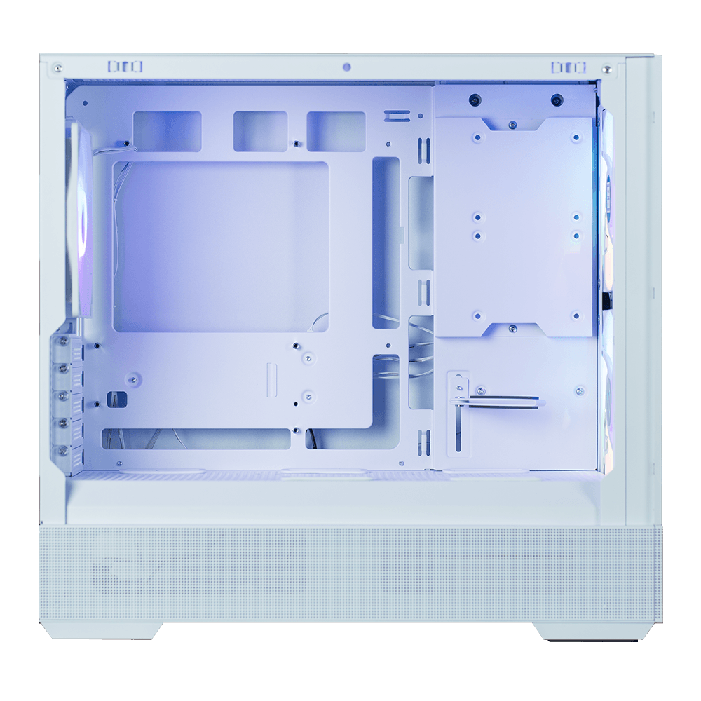 ქეისი Zalman P30AIRWHITE, Computer Case, MiniT, mATX, Mini-ITX, USB 3.0, Type-C, White