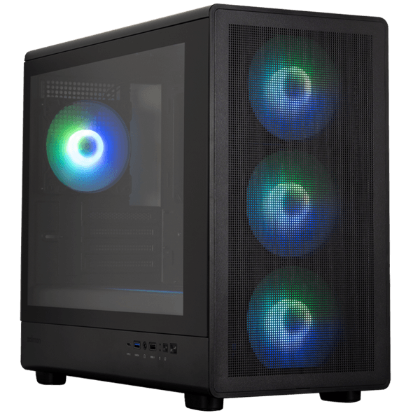 ქეისი Zalman M5BLACK, Computer Case, MiniT, mATX, Mini-ITX, USB 2.0, USB 3.0, Type-C, Black
