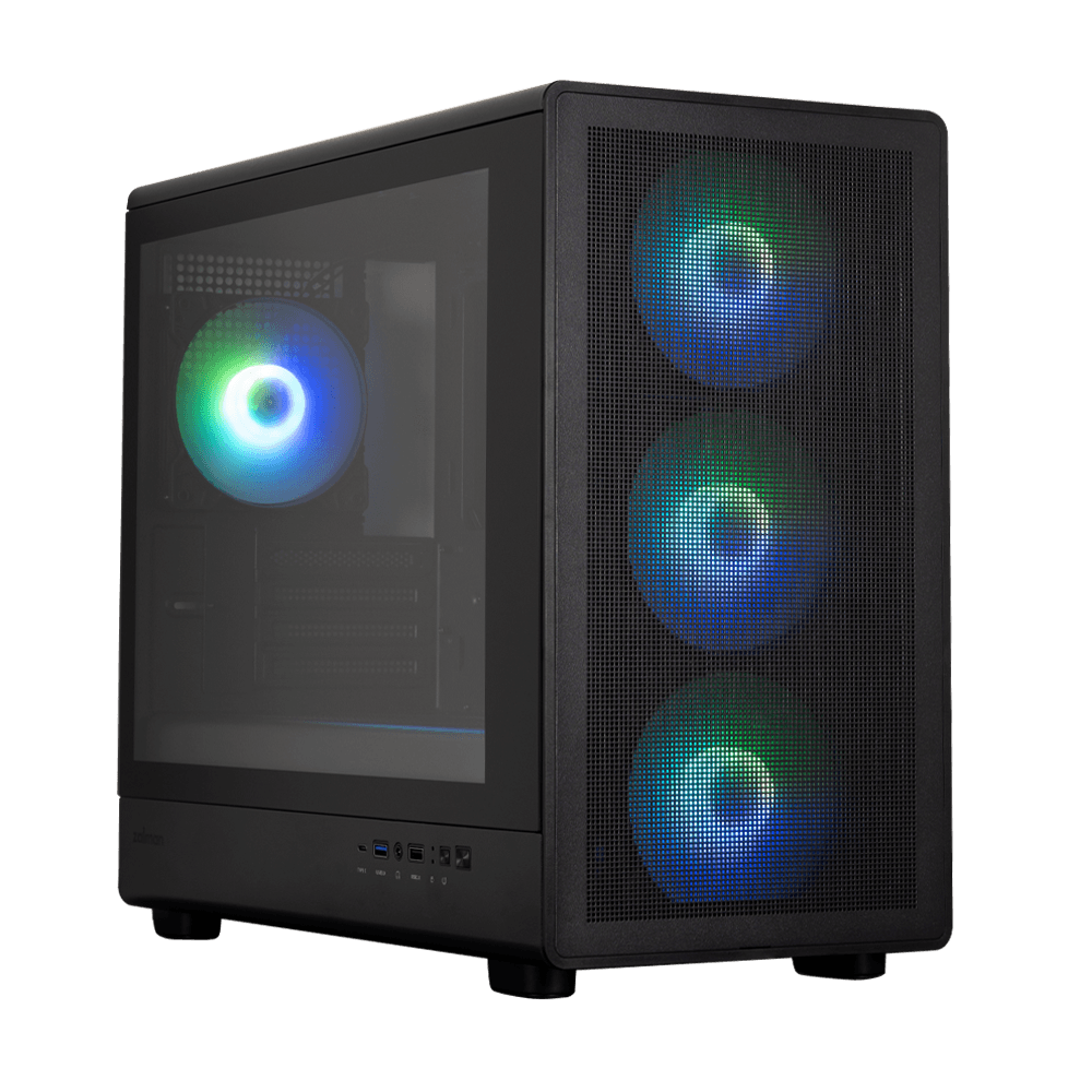 Computer Case Zalman M5BLACK, MiniT, mATX, Mini-ITX, USB 2.0, USB 3.0, Type-C, Black