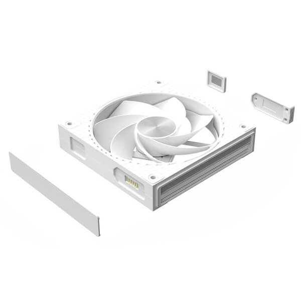 ქულერი Zalman ZM-DF120RWHITE, 120mm, 2300RPM, Case Fan, White