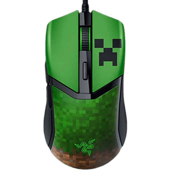 მაუსი Razer RZ01-04650200-R3M1 Cobra, Wired, USB, Gaming Mouse, Green/Minecraft Edition