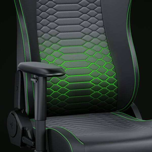 Gaming Chair Razer RZ38-05310700-R3G1 Iskur V2 X NewGen, Black/Green