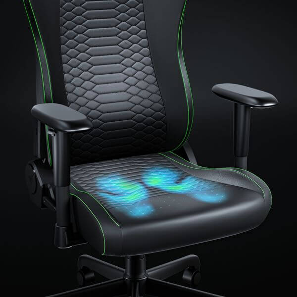 Gaming Chair Razer RZ38-05310700-R3G1 Iskur V2 X NewGen, Black/Green