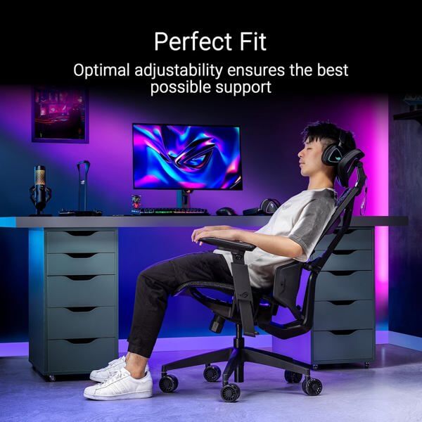 Gaming Chair Asus 90GC01P0-MSG010 ROG Destrier Core SL400C, Black