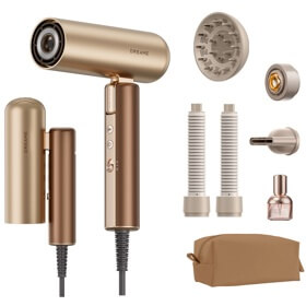 თმის საშრობი Dreame AZP20A Pocket Aura, 1400W, Hair Dryer, Coco Tea Gold