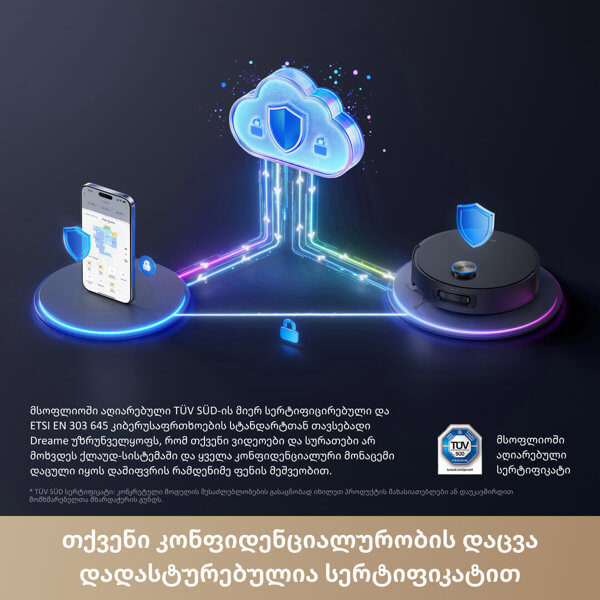 Robot Vacuum Cleaner Dreame RLH62DE Aqua 20 Pro Ultra Roller S, 40000Pa, VersaLift, Black