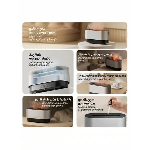Aroma Air Humidifier Deerma DEM-PX310W, 20m², Silver