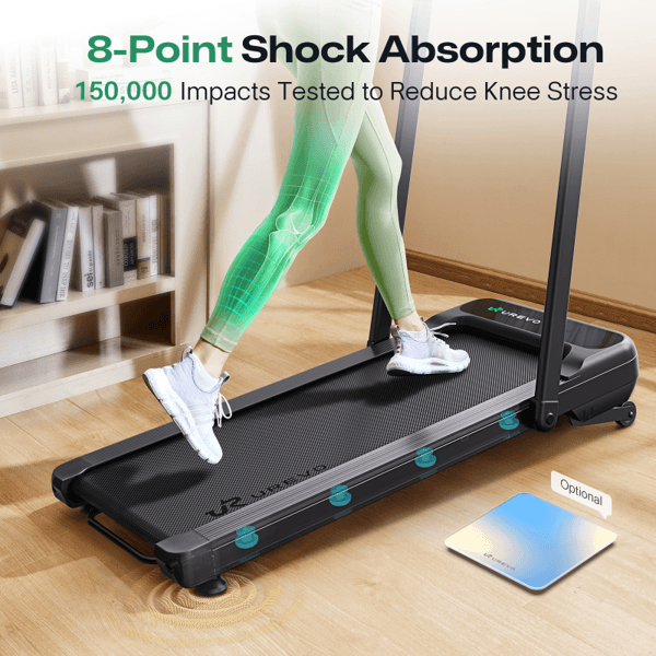 Walking Pad Urevo FTMWP1EUBK10 Strol 2S Pro 2-in-1, Black