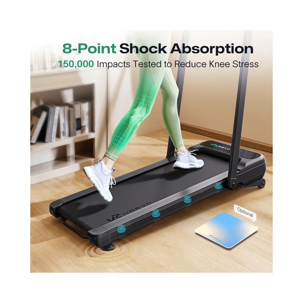 სარბენი ბილიკი Urevo FTMWP1EUBK10 Strol 2S Pro 2-in-1, Walking Pad, Black