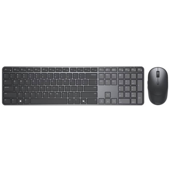 კლავიატურა+მაუსი Dell 580-BDLC Pro 7 Slim KM726, Wireless, Bluetooth, USB, Keyboard And Mouse, Black