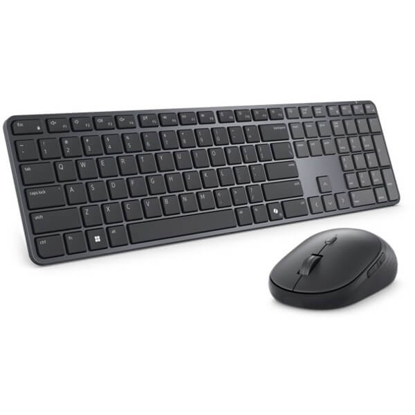 კლავიატურა+მაუსი Dell 580-BDLC Pro 7 Slim KM726, Wireless, Bluetooth, USB, Keyboard And Mouse, Black