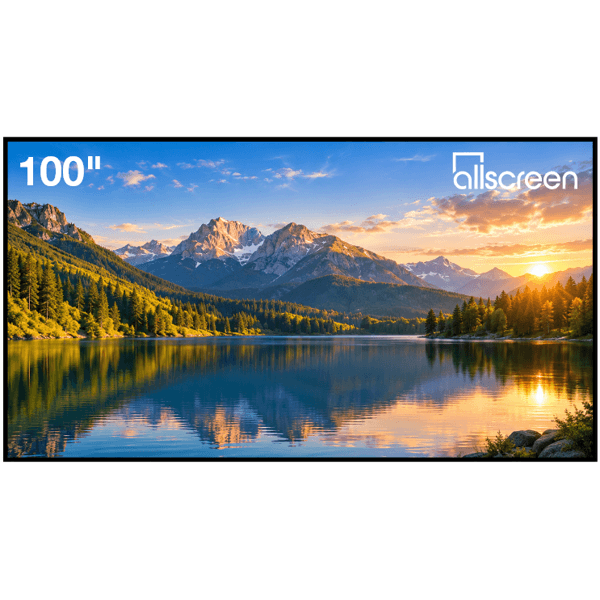 პროექტორის ეკრანი Allscreen CNF100HBC, ULTRA THIN BEZEL SCREEN, 221x124CM, 100", 16:9, ALR, 170°