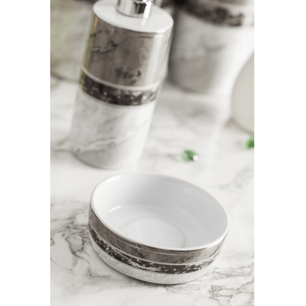 სასაპნე Primanova Garnsey D-20481, Soap Dish, White/Grey
