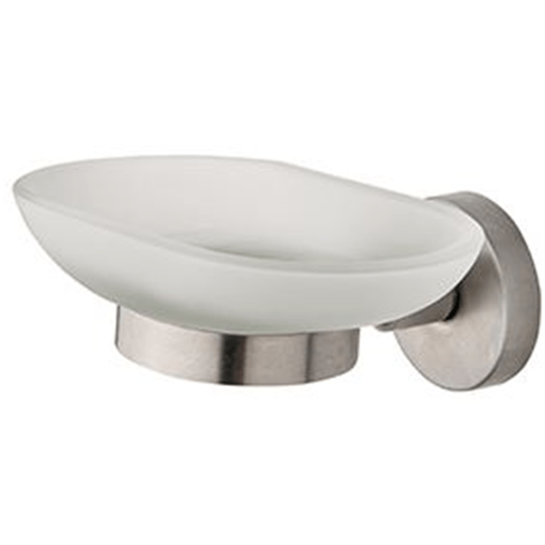 Soap Dish Tema 71303, White/Silver