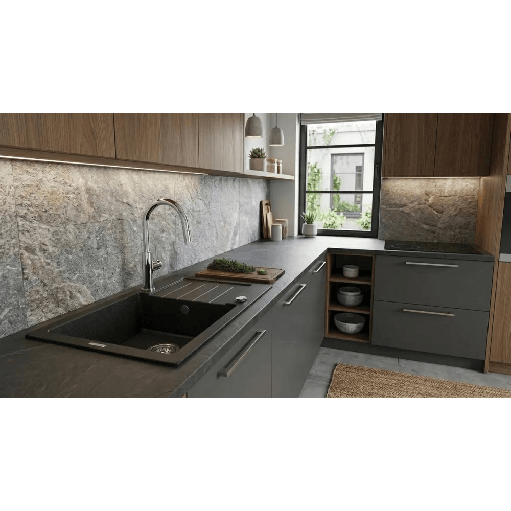 სამზარეულოს შემრევი Deante Evora BQJ_062M, Kitchen sink mixer, Silver