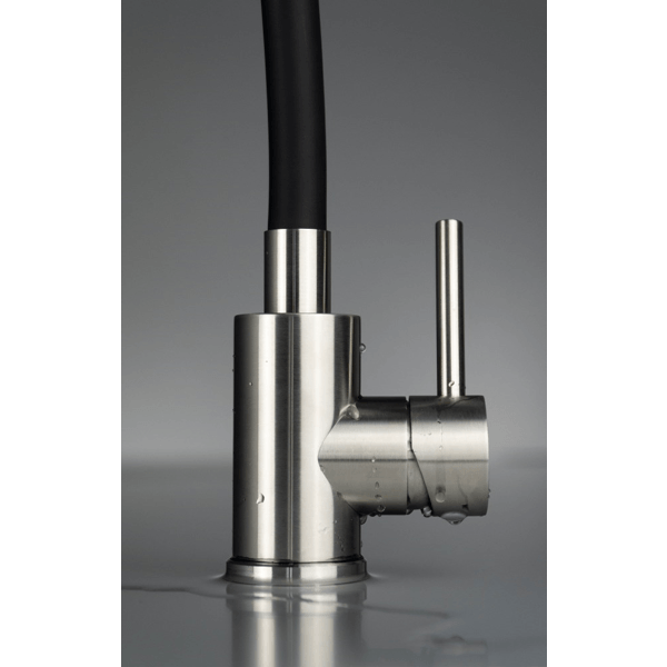 სამზარეულოს შემრევი Deante Luno BOC_B740, Kitchen sink mixer, Black/Silver