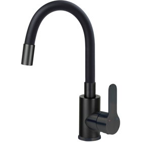 ხელსაბანის შემრევი Deante Lupo BLU_N24M, Washbasin mixer, Black