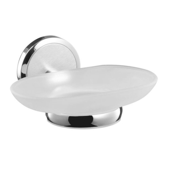 სასაპნე Bisk SENSATION, Soap Dish, White/Silver
