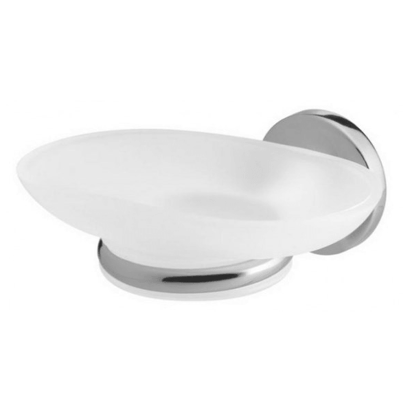 სასაპნე Bisk ONTARIO, Soap Dish, White/Silver