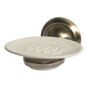 სასაპნე Bisk Deco, Soap Dish, White/Gold