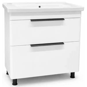აბაზანის ტუმბო ხელსაბანით MDD Group Iris 80, Bathroom vanity with washbasin, White