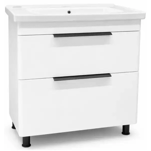 აბაზანის ტუმბო ხელსაბანით MDD Group Iris 80, Bathroom vanity with washbasin, White