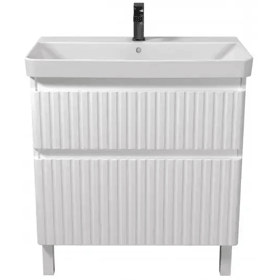 აბაზანის ტუმბო ხელსაბანით OEM FLUFFY 80-U Vivace, Bathroom furniture with washbasin, White