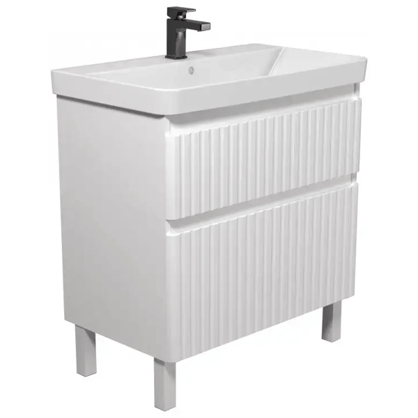 აბაზანის ტუმბო ხელსაბანით OEM FLUFFY 80-U Vivace, Bathroom furniture with washbasin, White