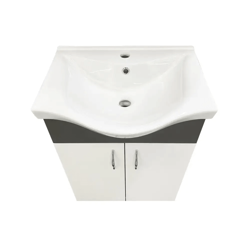 აბაზანის ტუმბო ხელსაბანით Denko 16041031 Trend, Bathroom vanity with washbasin, White