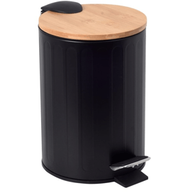 ნაგვის ურნა Bisk Bamboo, Bin, Black