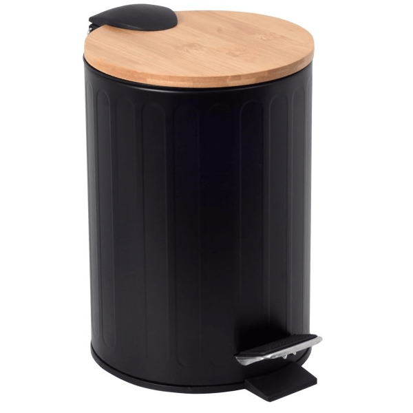ნაგვის ურნა Bisk Bamboo, Bin, Black