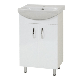 აბაზანის ტუმბო ხელსაბანით Sanservice CERSANIA, Bathroom vanity with washbasin, White