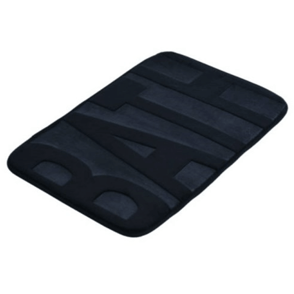 აბაზანის ხალიჩა Bisk Basic 07901, Bath Mat, Black