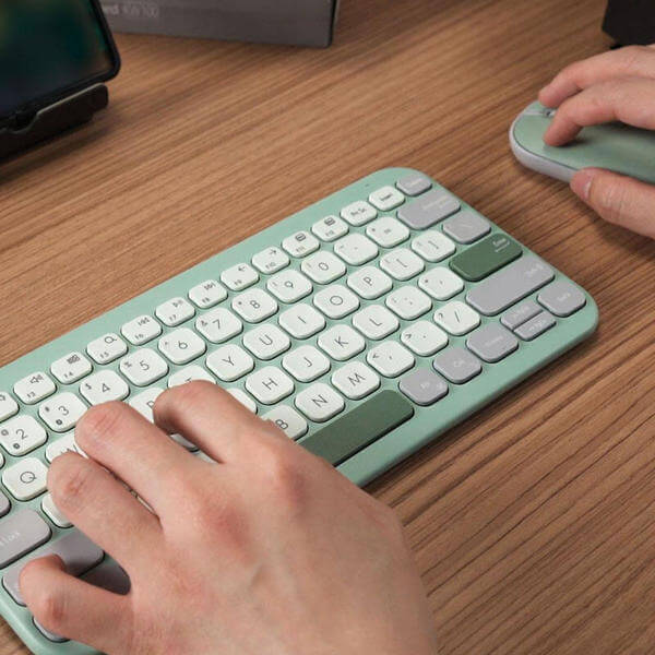 Keyboard Asus 90XB0880-BKB050 KW100, Wireless, Bluetooth, Green