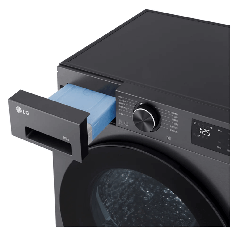 Washing Dryer LG RH10X56VENP.AEBQME3, 10Kg, Black
