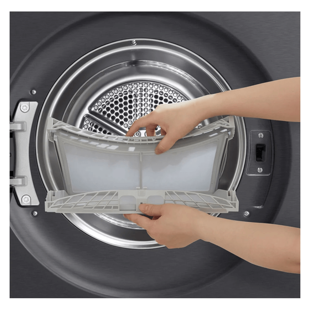 Washing Dryer LG RH10X56VENP.AEBQME3, 10Kg, Black