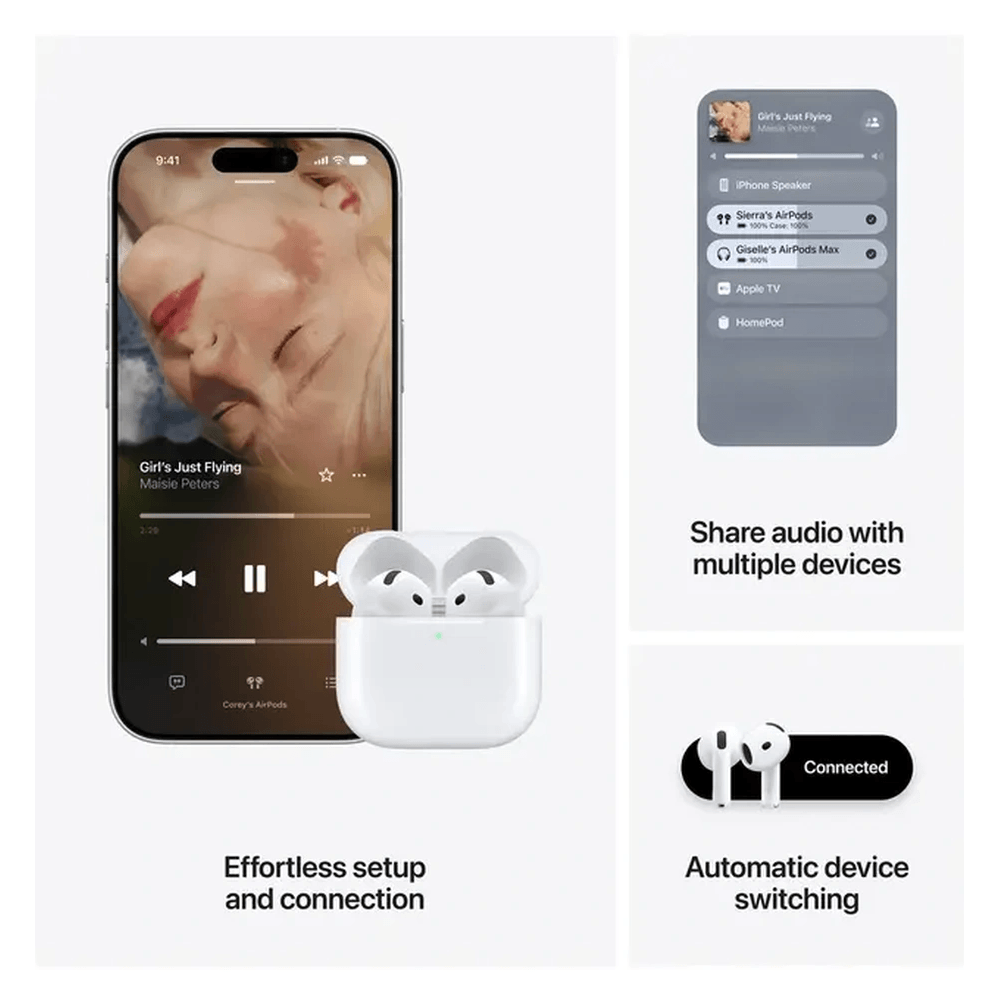 ყურსასმენი Apple MKFW4ZE/A AirPods 5, Earbuds, Wireless, Bluetooth, White