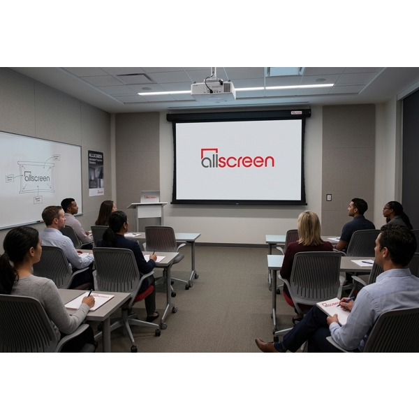 პროექტორის ეკრანი ALLScreen CWP-7272B, Manual Projection Screen, 180x180cm, 100", 100°
