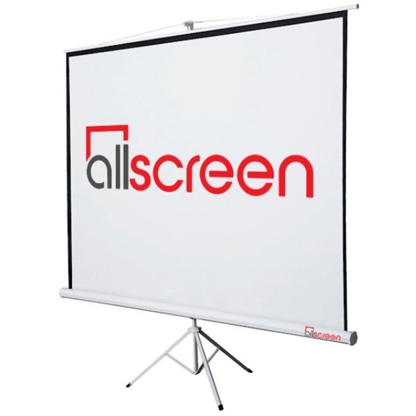 პროექტორის ეკრანი ALLScreen CTP-5050, Tripod Projection Screen, 125x125cm, 1:1, 75", 100°