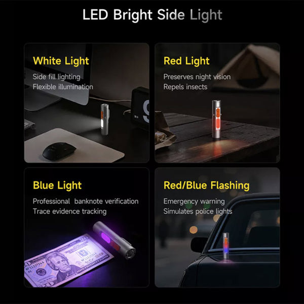 ფარანი Deerma SD01, Multifunctional Portable Flashlight, Silver