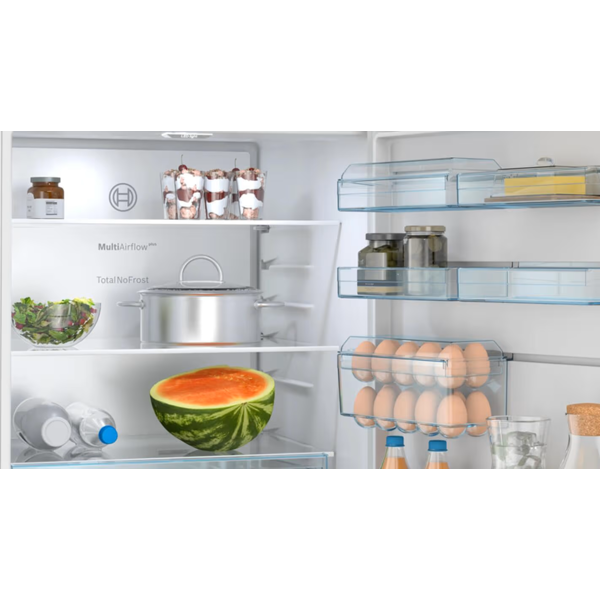Refrigerator Bosch KGN56VWD0N, 500L, D, 35dB, No Frost, White