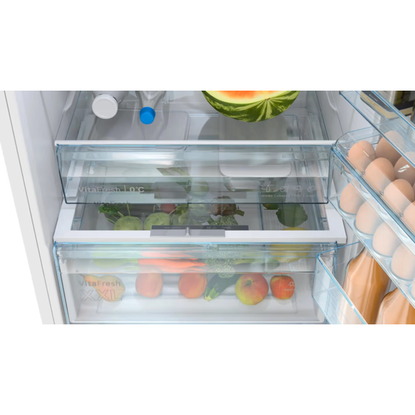Refrigerator Bosch KGN56VWD0N, 500L, D, 35dB, No Frost, White