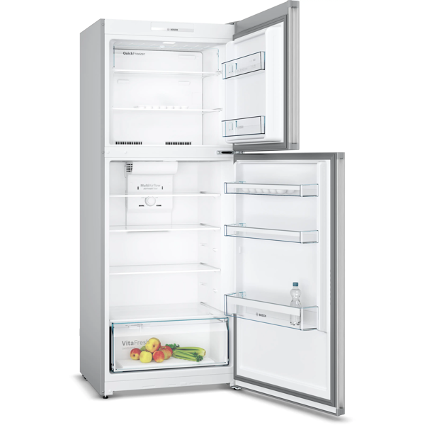 Refrigerator Bosch KDN43VLE0T, 328L, E, 42dB, No Frost, Silver